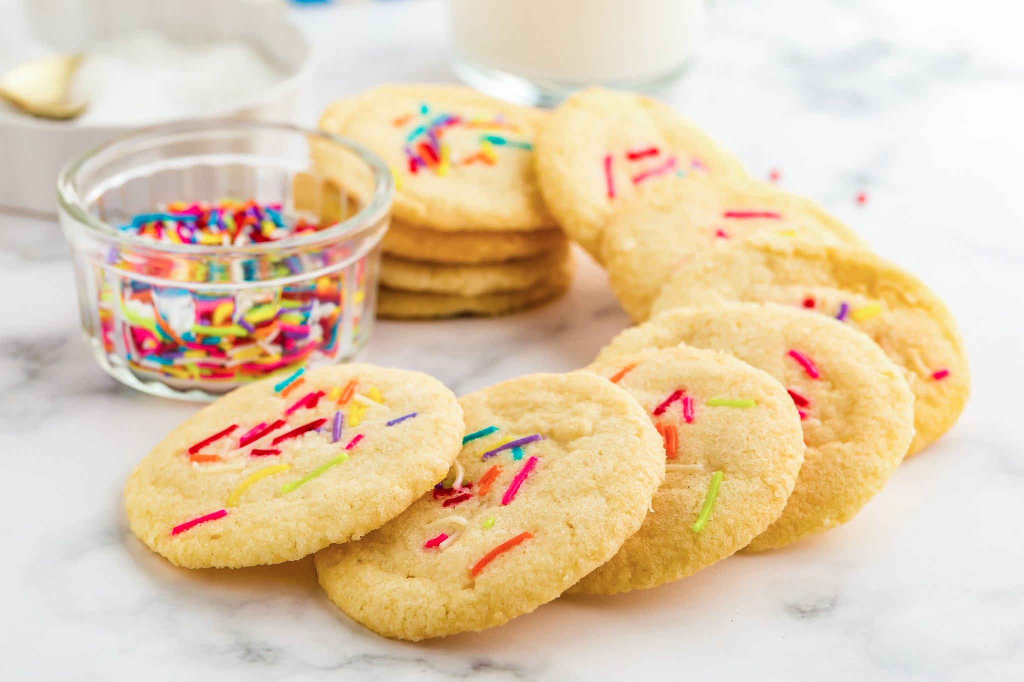 Sugar Cookies with Sprinkles - Tasty Homemade Recipes