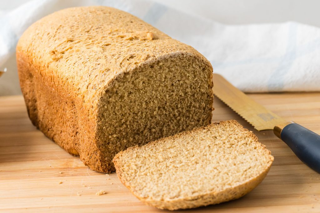 Freshly Milled Flour Bread on the cutting broad