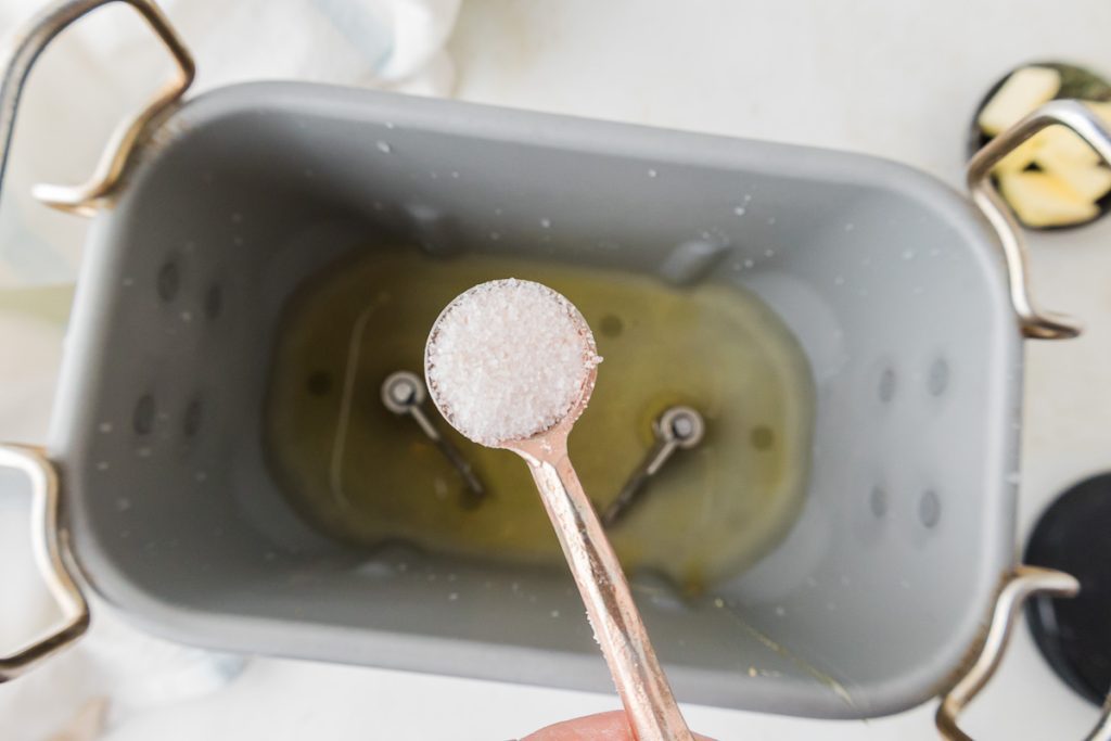 adding salt to water in Zojirushi machine