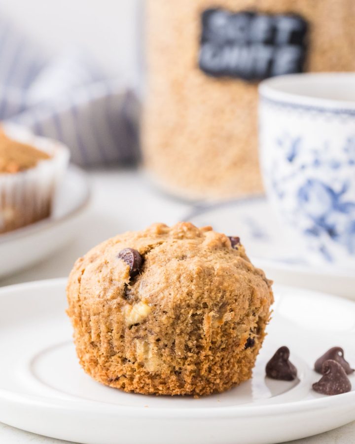 Banana Chocolate Chip Muffin with Freshly Milled Flour