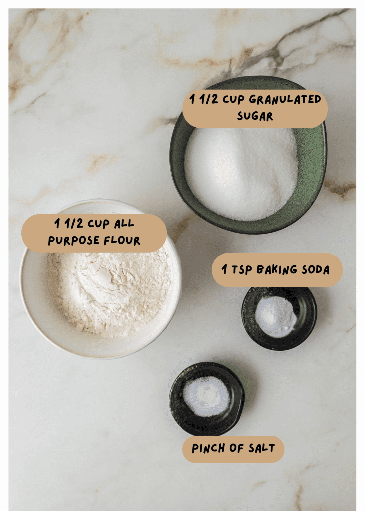 ingredients for easy chocolate cupcake recipe