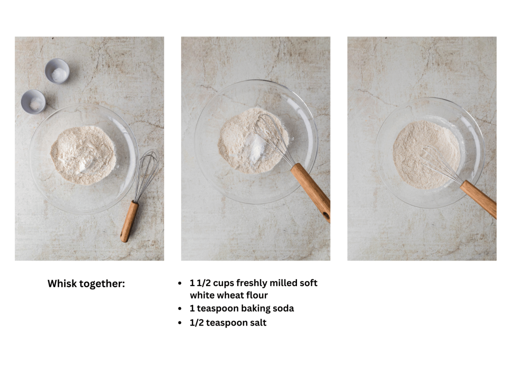 Whisk together dry ingredients