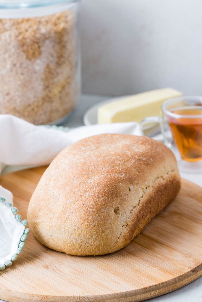 Yeast bread on the cutting bread